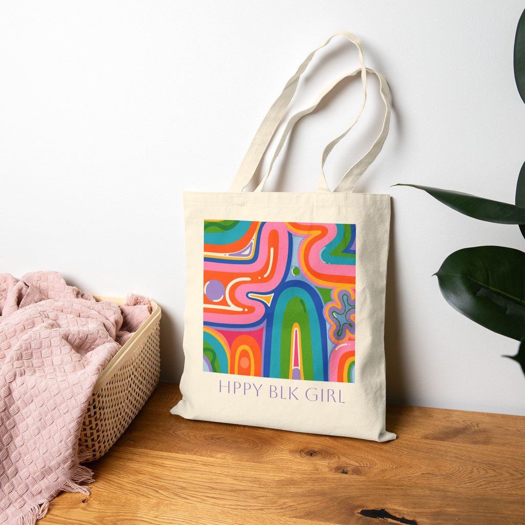 SPRING CLIMAX Cotton Canvas Tote Bag