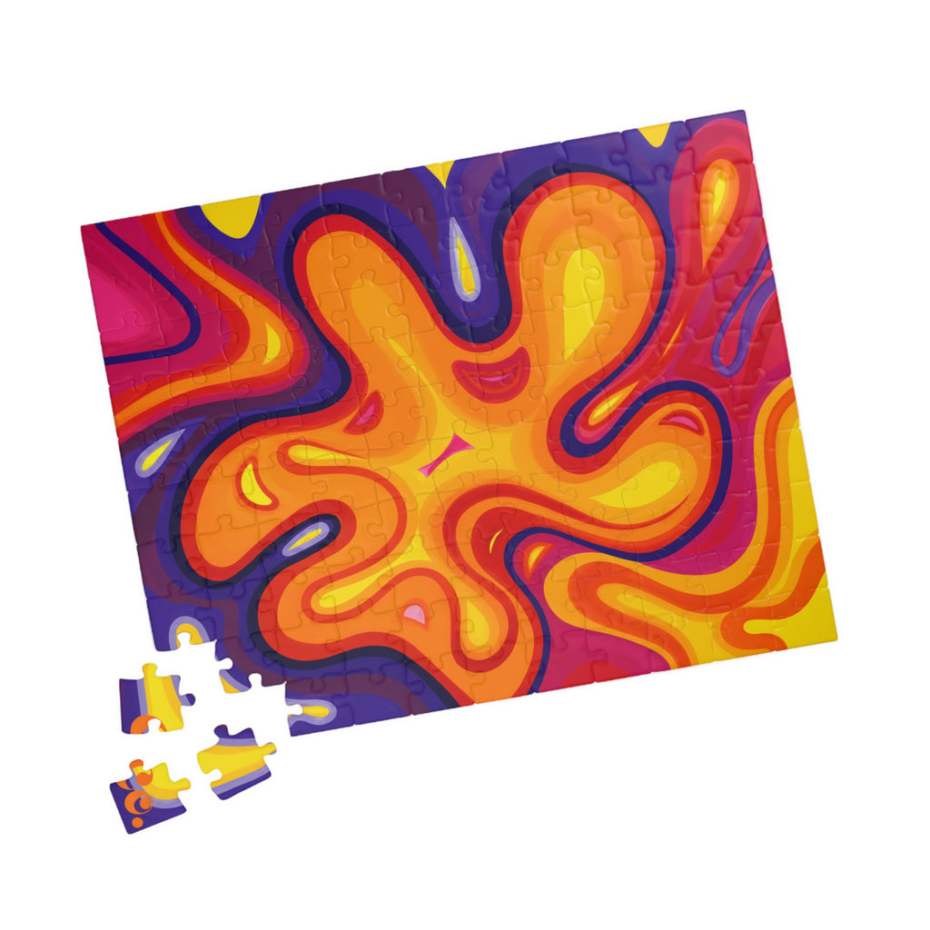 SUNSET DAZE – Vibrant Psychedelic Art Jigsaw (110–1014 pcs)