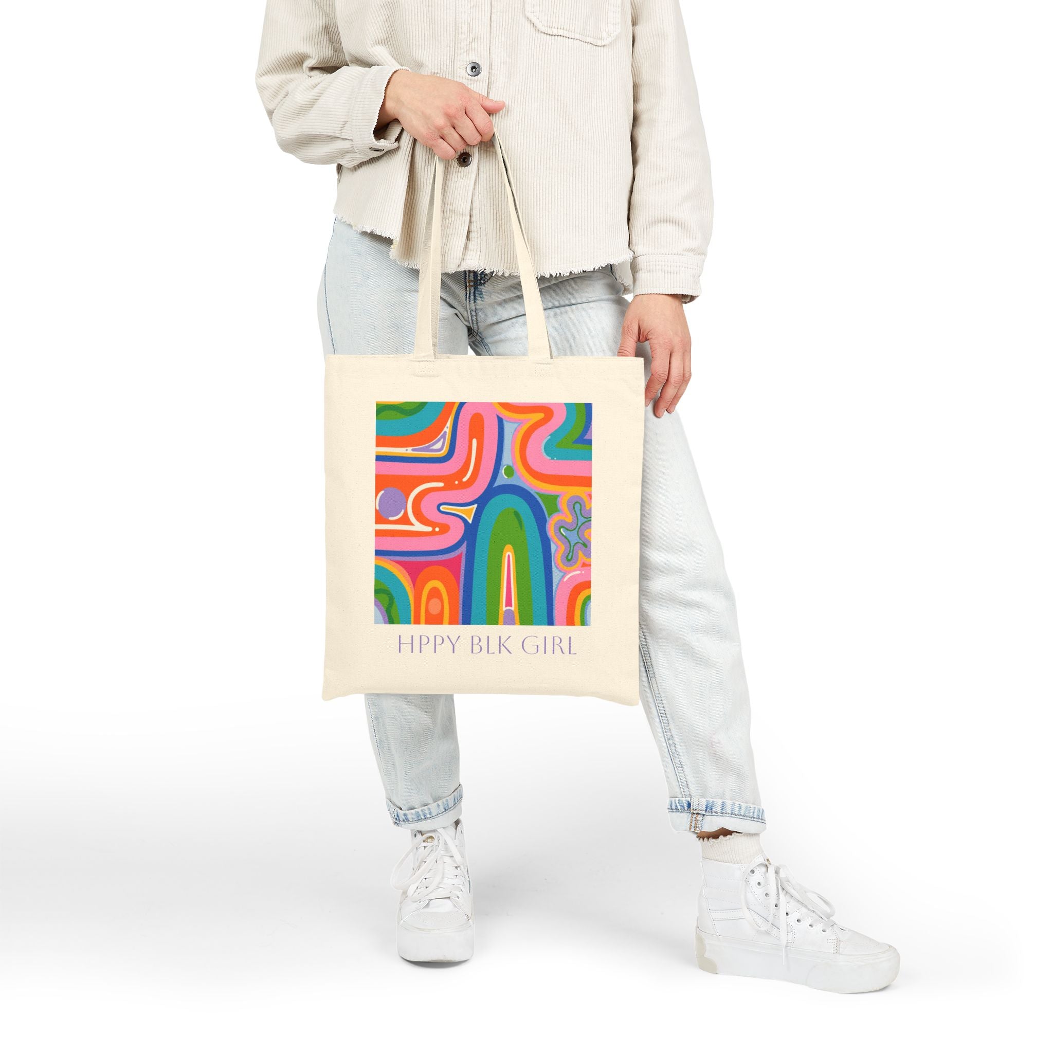 SPRING CLIMAX Cotton Canvas Tote Bag