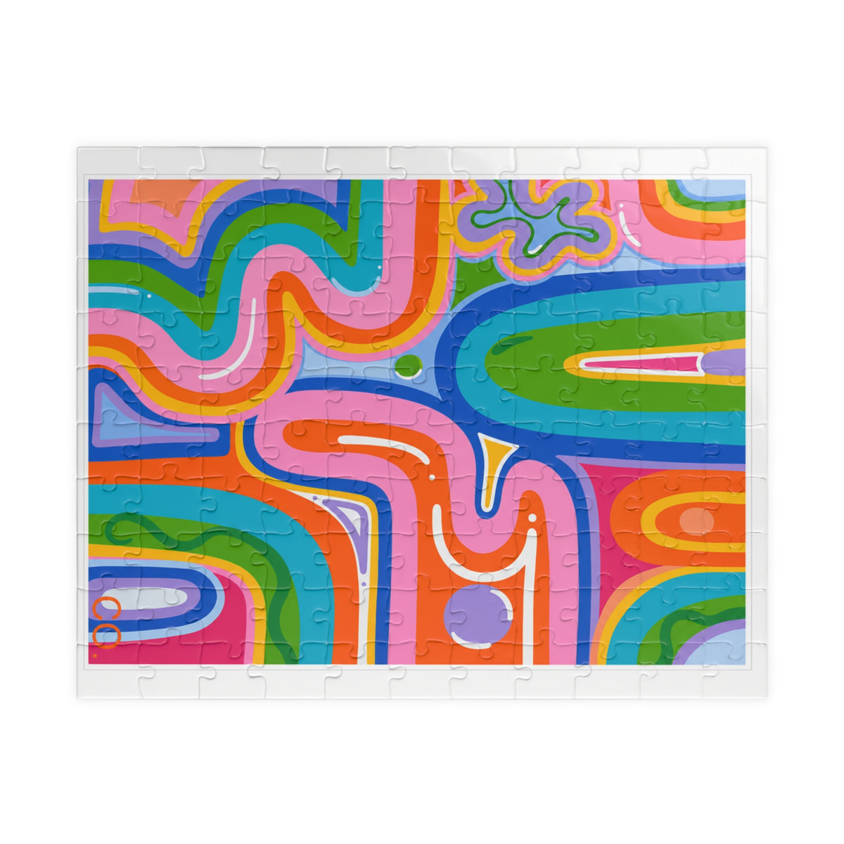 SPRING CLIMAX Abstract Puzzle — Colorful Groovy Jigsaw (110/252/520/1014 pcs)
