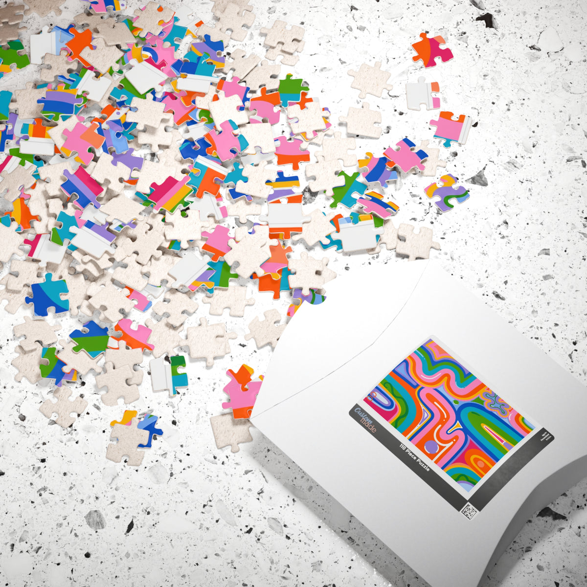 SPRING CLIMAX Abstract Puzzle — Colorful Groovy Jigsaw (110/252/520/1014 pcs)
