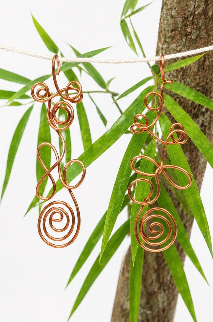 Whimsy Copper Earrings