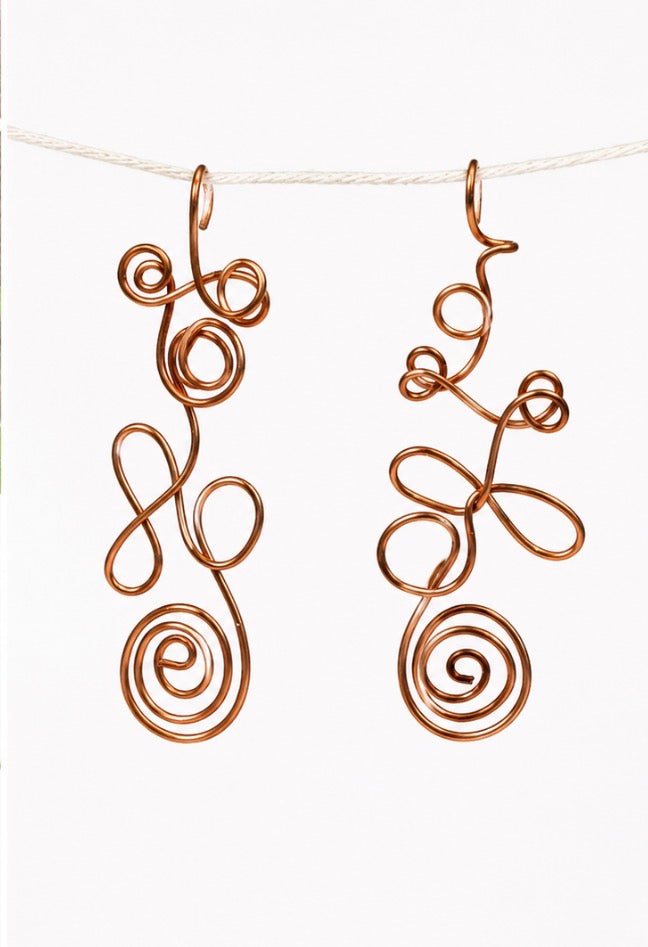 Whimsy Copper Earrings