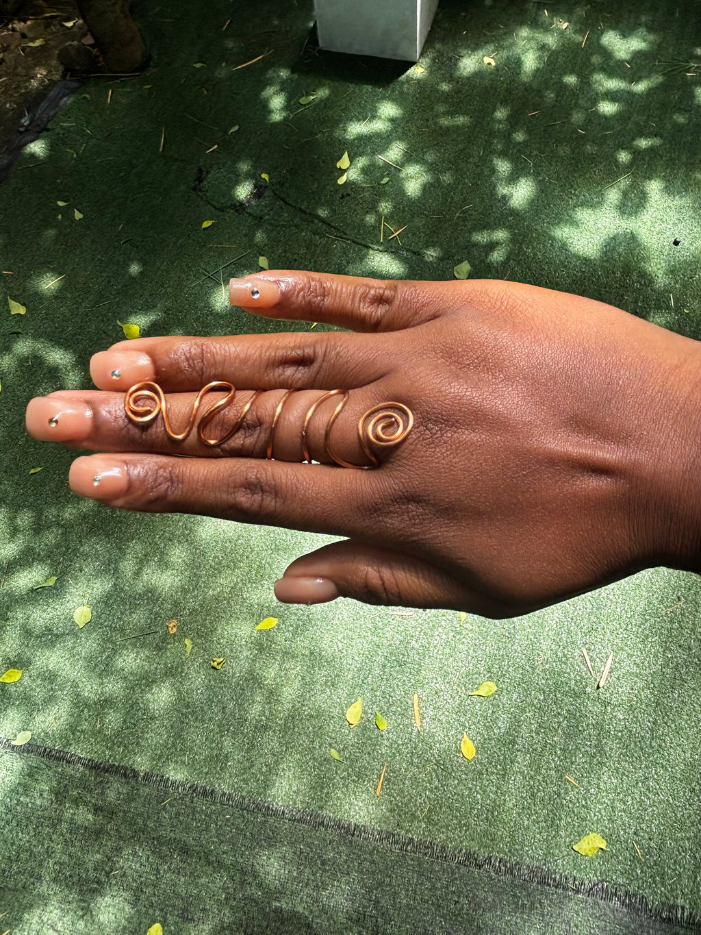 SPIRAL COPPER RING